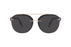 Silhouette ACCENT SHADES 8730 9030 BLACK -Modebrillen 6825610 d