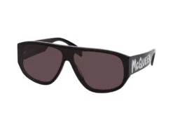 Alexander McQueen AM 0386S 001 BLACK-BLACK-GREY