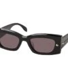 Alexander McQueen AM 0426S 001 BLACK-BLACK-GREY -Modebrillen 7266023 a